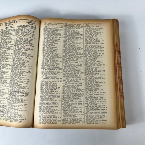 1934 Los Angeles CA City Directory POOR Ancestry Genealogy Antique Vtg Reference - Picture 12 of 15